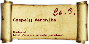 Csepely Veronika névjegykártya