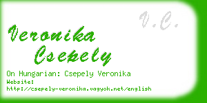 veronika csepely business card